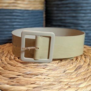 EUC Women's - Nude Patent Wide belt